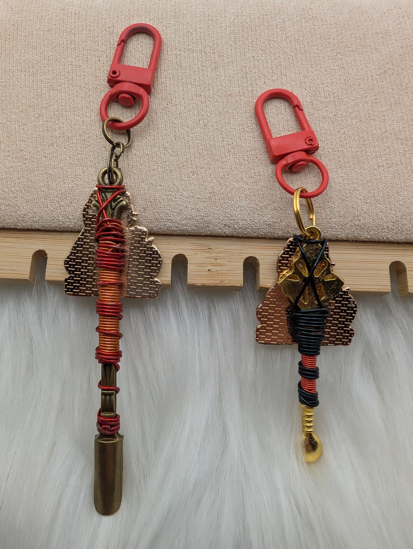 "This is Fine" Meme Cat Wire Wrapped Spoon