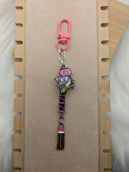 Pink and Green Cartoon Fairy Wire Wrapped Mini Spoons