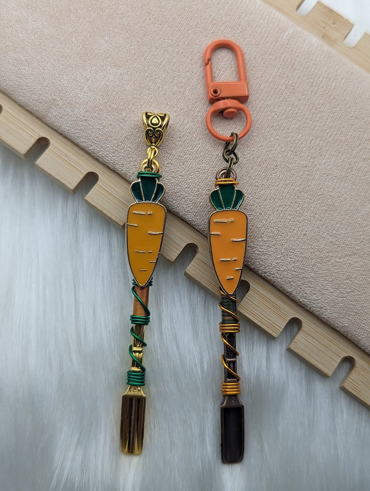 Carrot Wire Wrapped Mini Spoons - Groove Spoons