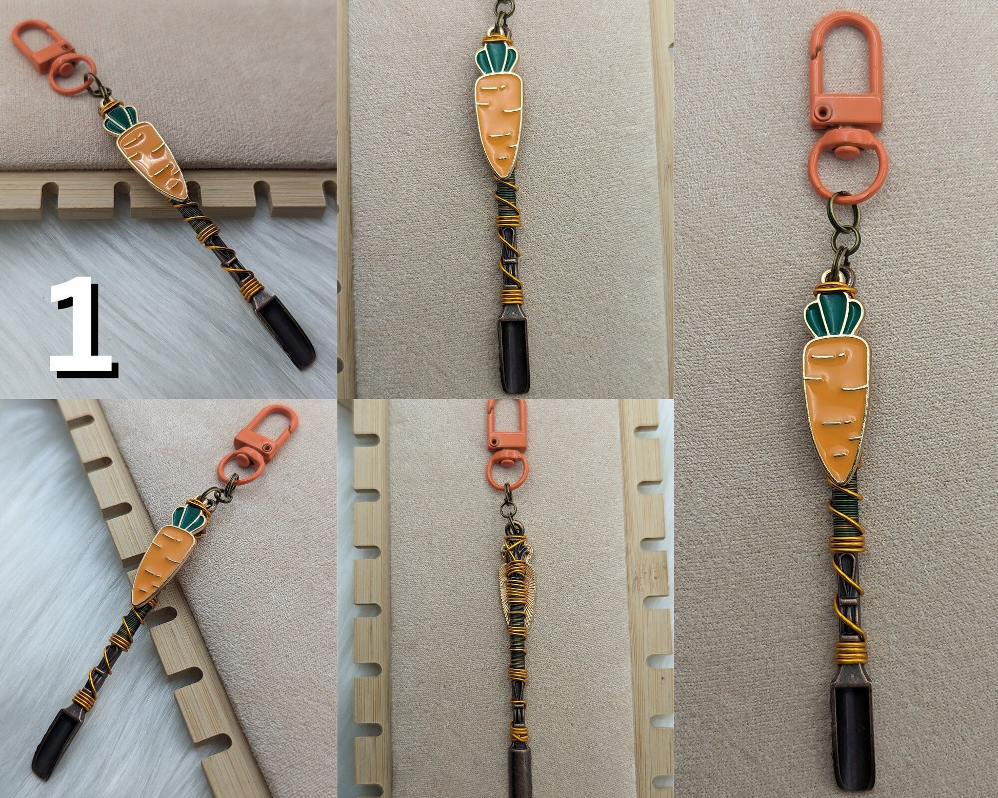 Carrot Wire Wrapped Mini Spoons - Groove Spoons