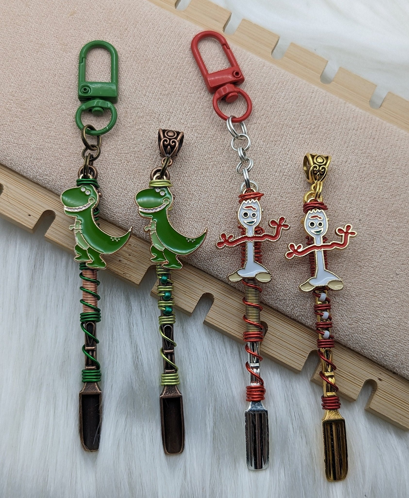 Cartoon Movie Mini Spoon Necklaces and Keychains - Groove Spoons