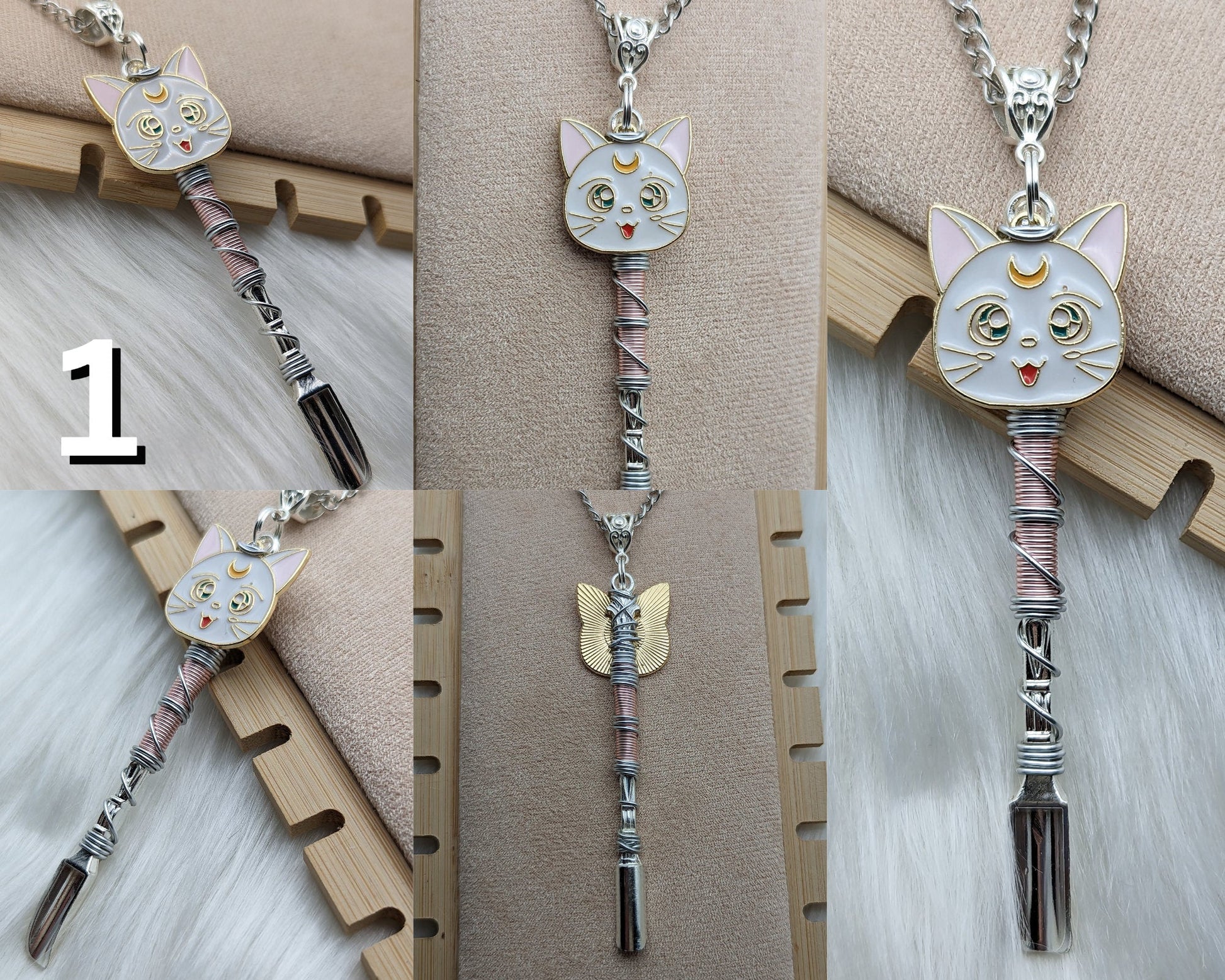 Detachable Moon Cat Wire Wrapped Little Spoons – Groove Spoons