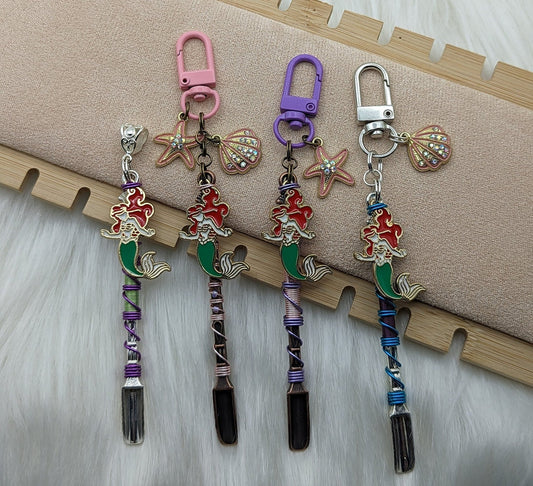 Mermaid Mini Spoon Keychains and Necklace - Groove Spoons