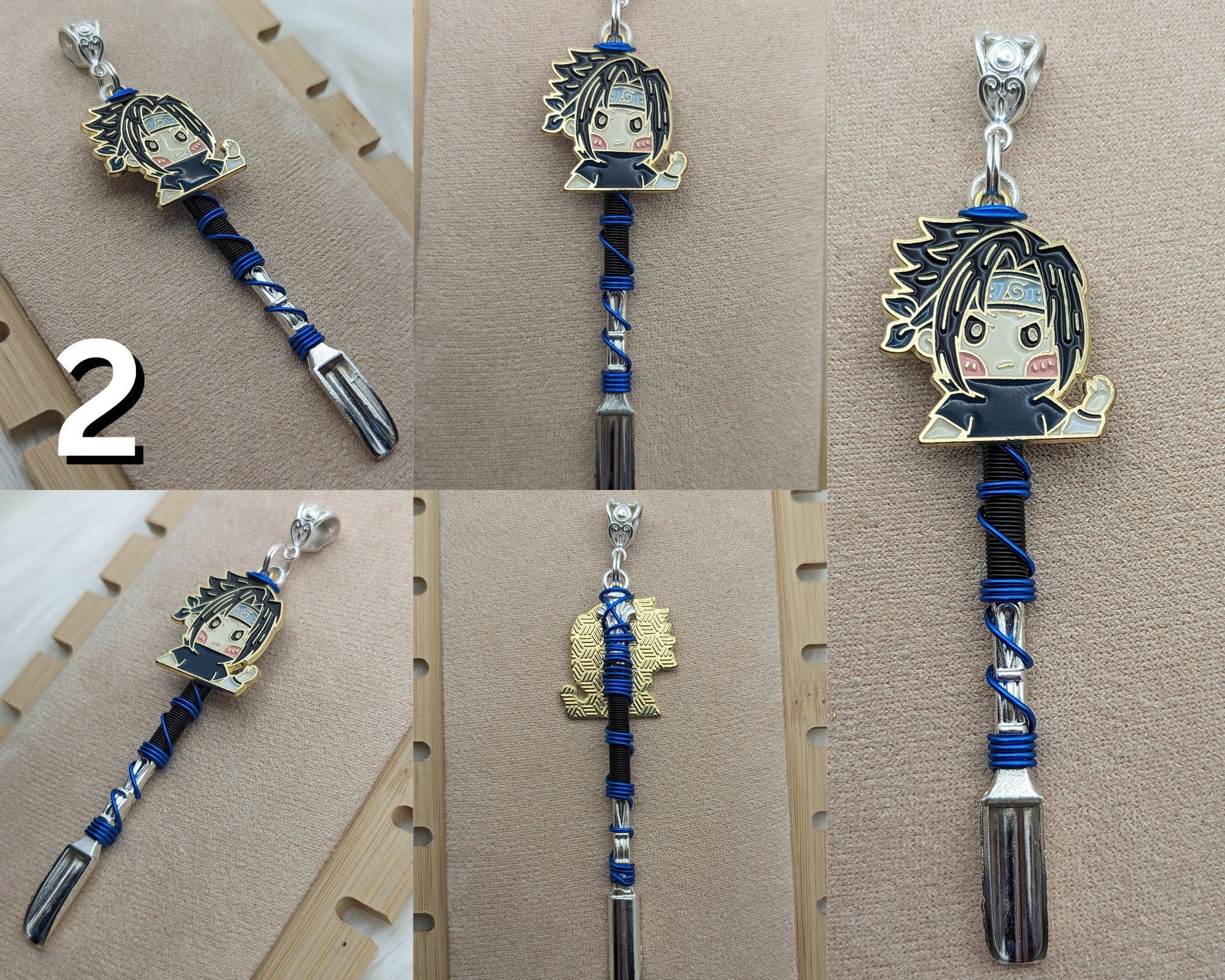 Ninja Anime Characters Wire Wrapped Mini Spoons - Groove Spoons