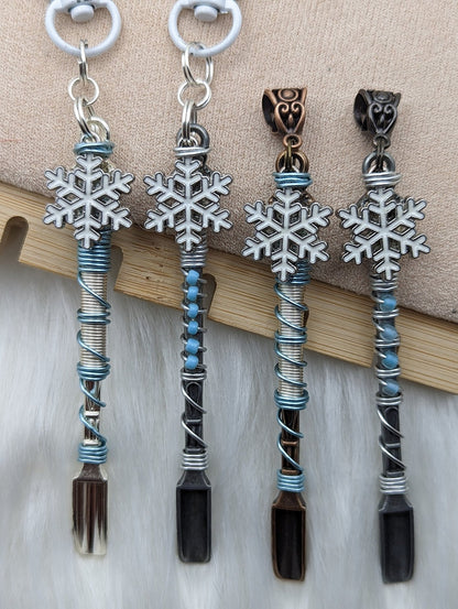 Snowflake Wire Wrapped Mini Spoons - Groove Spoons